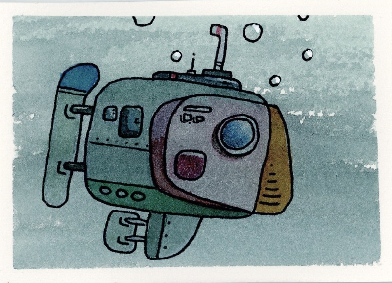 The Puffin aceo art card