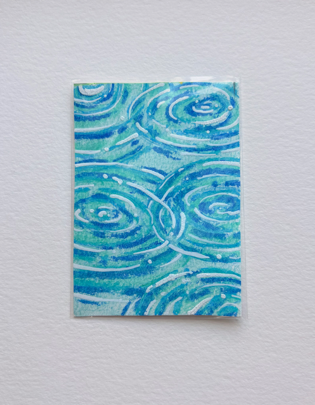 Ripples - Elements Series #3 aceo art card