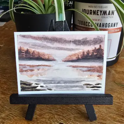 The Passage ACEO Original Watercolor by Tiffany Swift aceo art card thumbnail 2