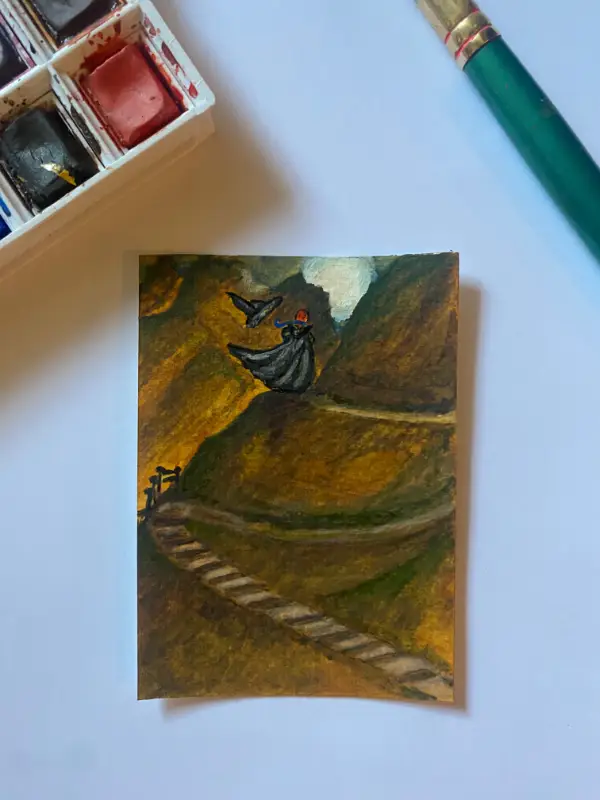 The Big Hat aceo art card
