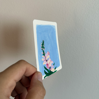 Original Floral ACEO | Summer Stems #3/3 aceo art card thumbnail 2