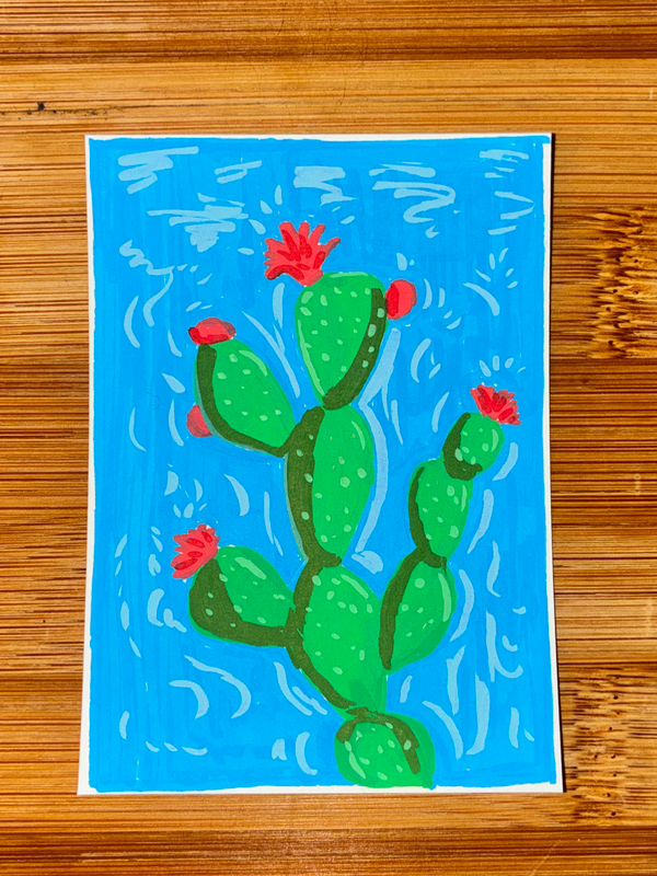 Nopales aceo art card