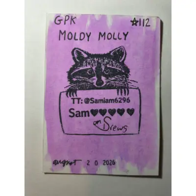 Garbage Pail kid Moldy Molly aceo art card thumbnail 2
