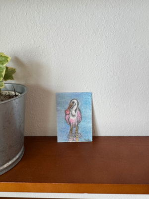 The Florida Birds 3 “Spoonbill” aceo art card thumbnail 2