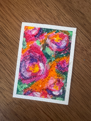 peonies aceo art card thumbnail 2