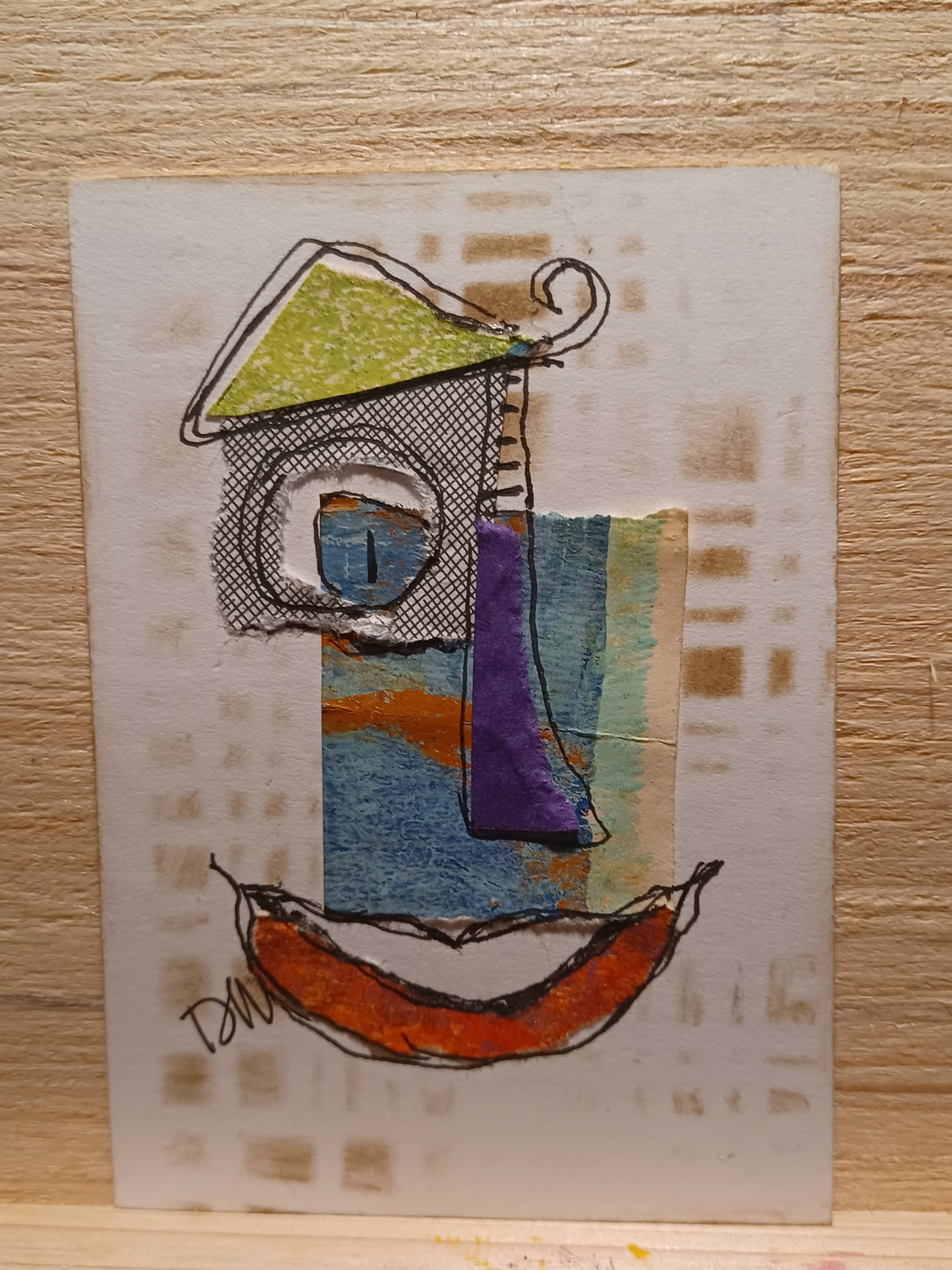 Funky Face: Alvin aceo art card