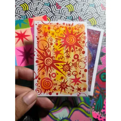 Dizziness aceo art card thumbnail 2