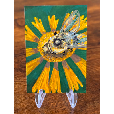Bumble Bee aceo art card thumbnail 2