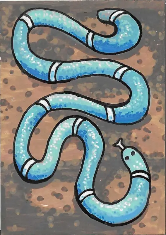 Tiny Snake aceo art card