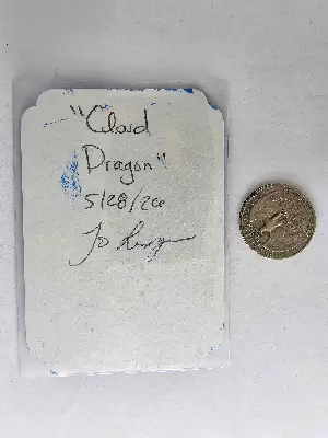 Cloud Dragon aceo art card thumbnail 3