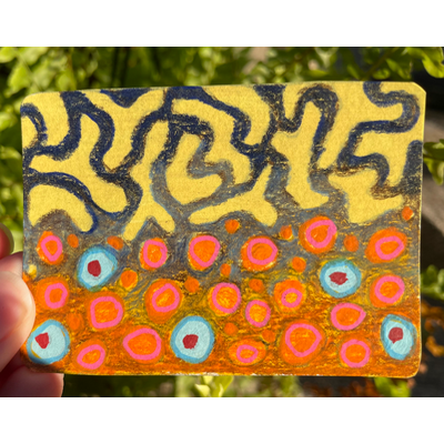 Brook trout flank aceo art card thumbnail 1