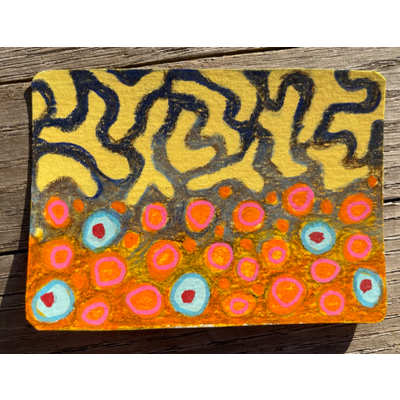 Brook trout flank aceo art card thumbnail 2