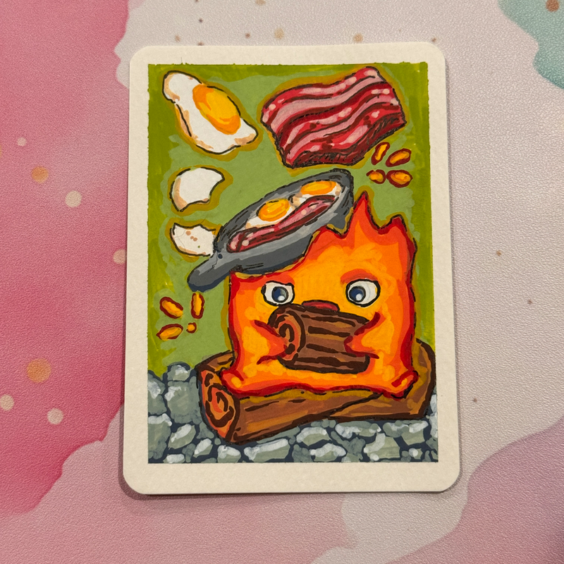 Chef Calcifer aceo art card