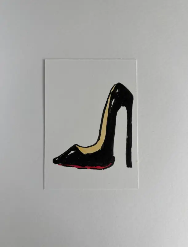 Red Bottom Pumps aceo art card
