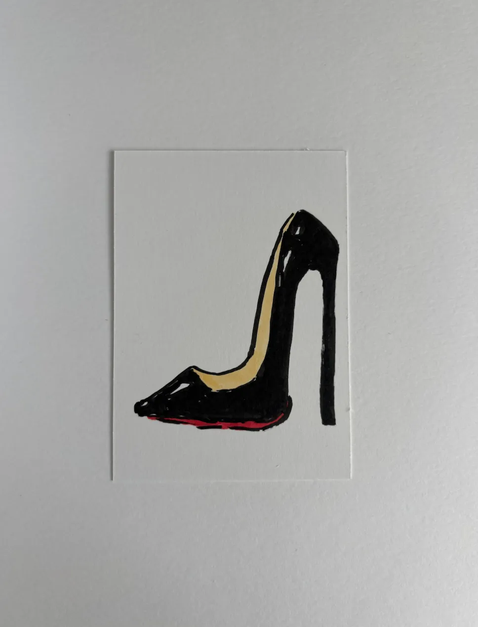 Red Bottom Pumps aceo art card