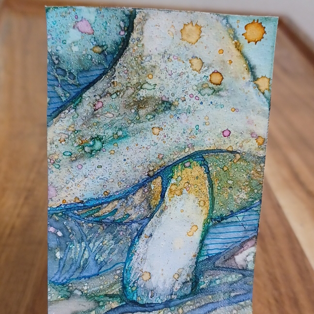 Mushroom Glow aceo art card