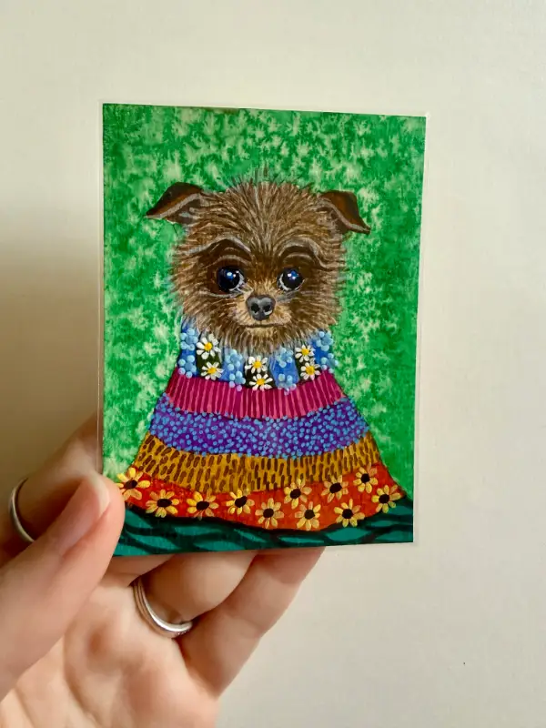 Scruffy von Fluff, Lord of Yorkshire aceo art card
