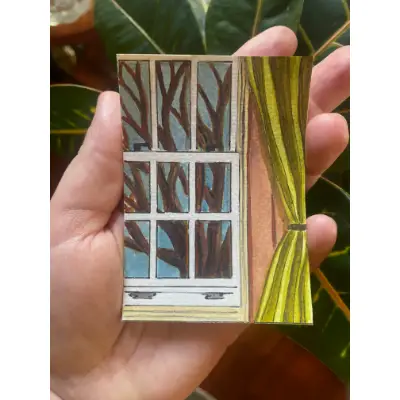 Room with a View aceo art card thumbnail 2