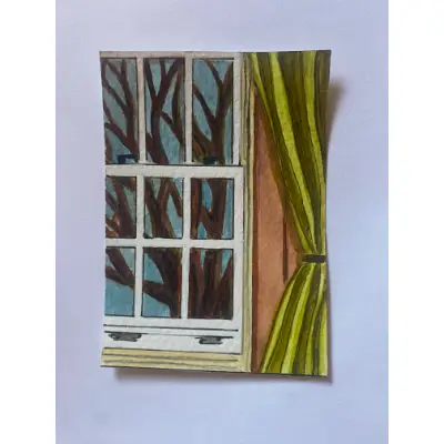 Room with a View aceo art card thumbnail 3