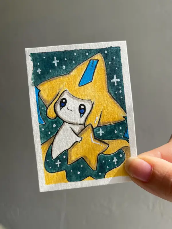 Star Poke Creature aceo art card
