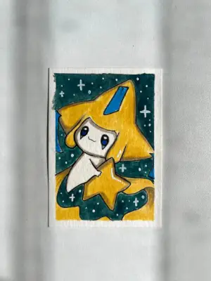 Star Poke Creature aceo art card thumbnail 2