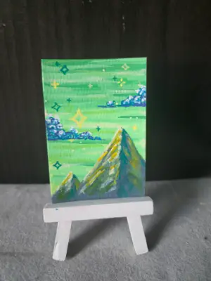 Emerald Ridge aceo art card thumbnail 2
