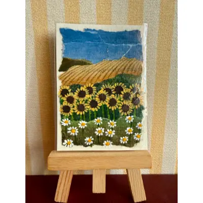 Golden Fields aceo art card thumbnail 2