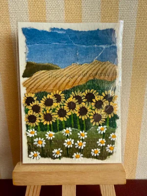 Golden Fields aceo art card