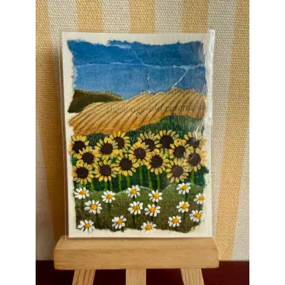 Golden Fields aceo art card thumbnail 1