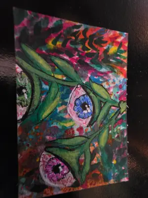 Hanging Vine aceo art card thumbnail 2