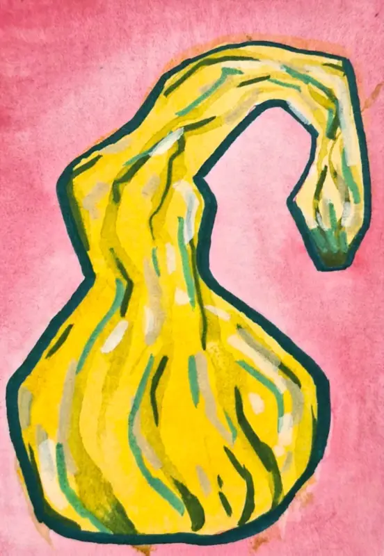 Gourd Morning! aceo art card