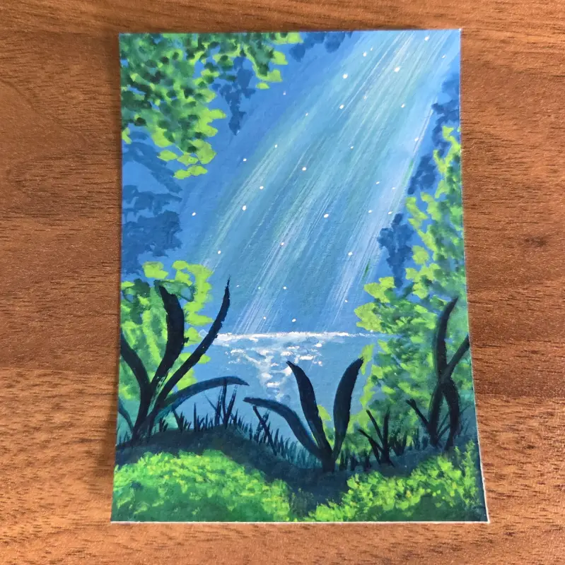 The Secret aceo art card