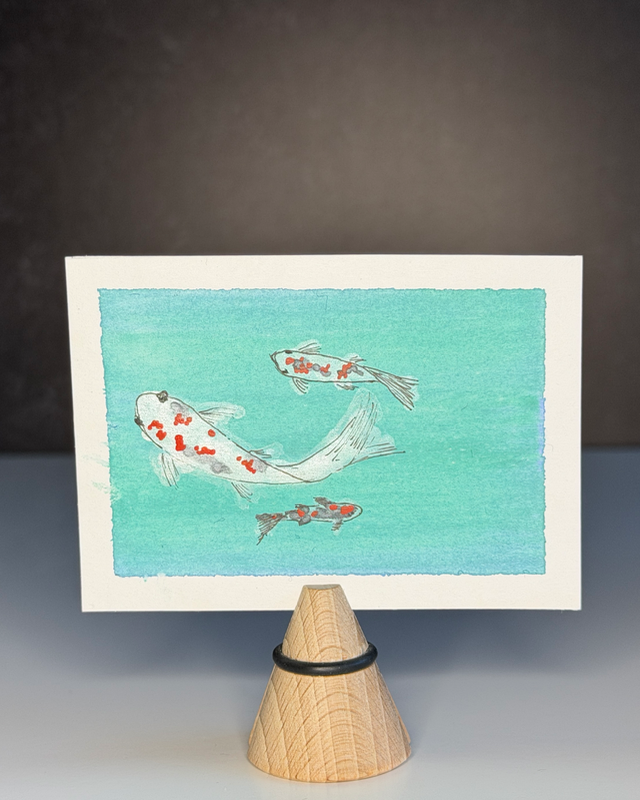 Koi Series One, No. Three aceo art card