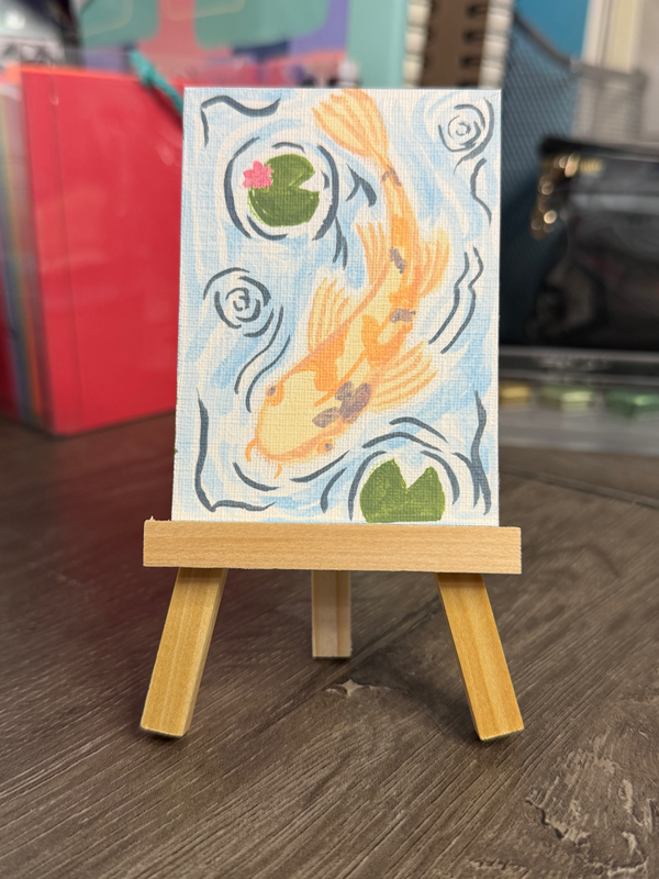Peaceful Koi 2 by IzzieQ aceo art card