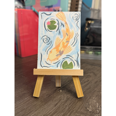 Peaceful Koi 2 by IzzieQ aceo art card thumbnail 1