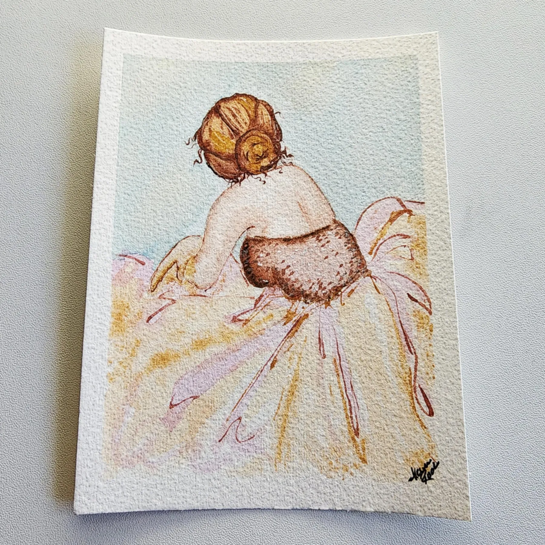 When the night is done aceo art card