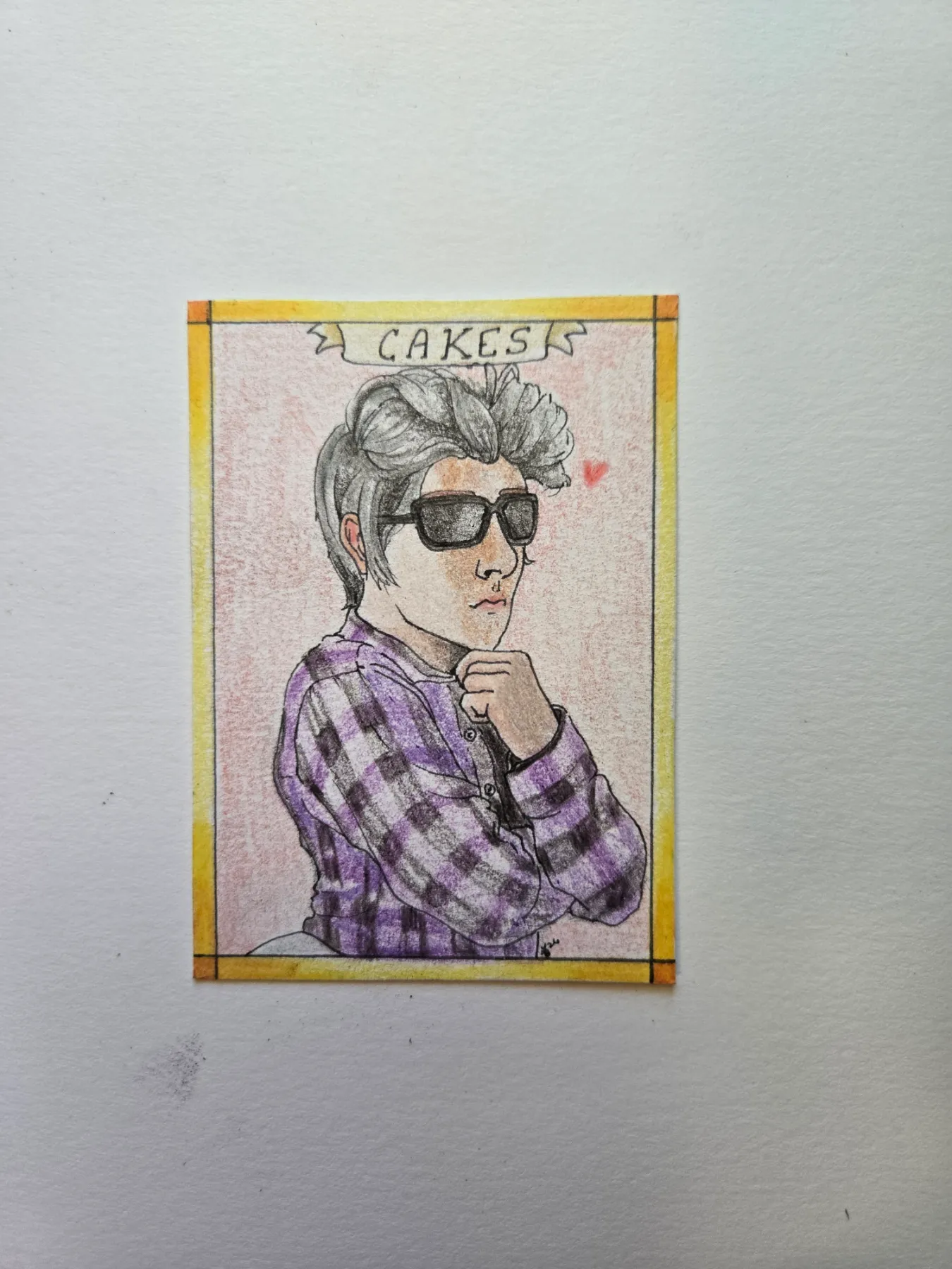 I'm on my way aceo art card