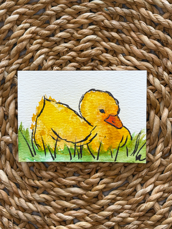 Little Duck, ACEO by Wilderness Daydreamer aceo art card