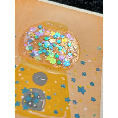 Confetti Candy Surprise aceo art card thumbnail 4