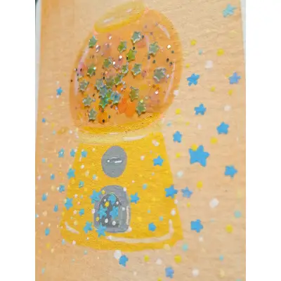Confetti Candy Surprise aceo art card thumbnail 3