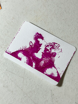 My emotional support two gay hockey player boyfriends aceo art card thumbnail 4