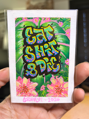 Eat Die 💖 aceo art card thumbnail 2