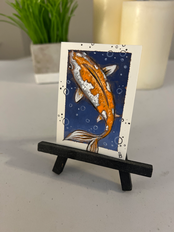 KOI aceo art card