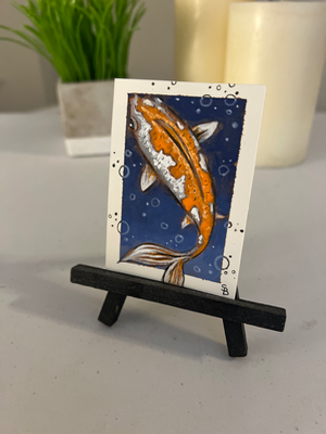 KOI aceo art card thumbnail 1