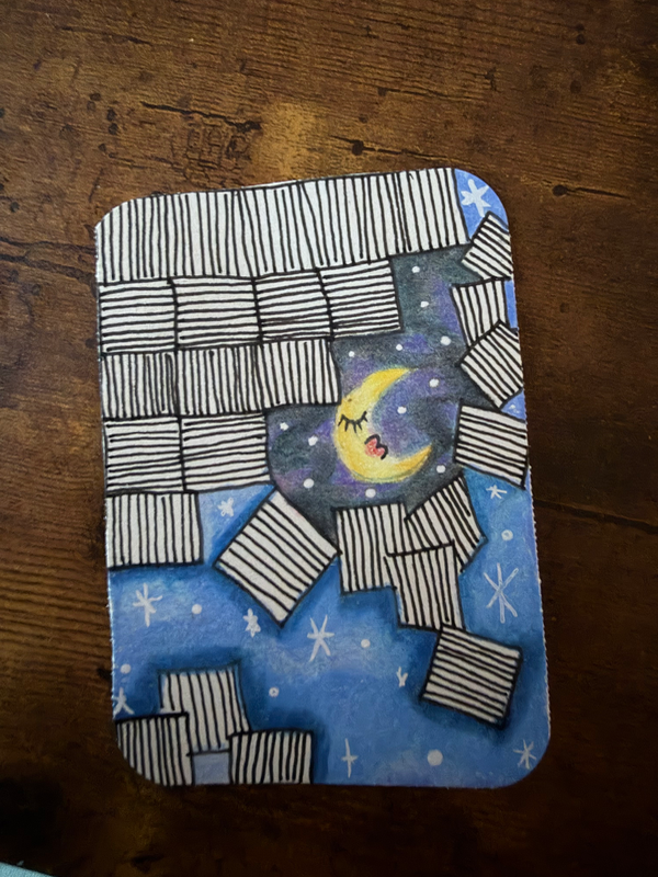 Dreamy Night aceo art card