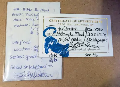 Alter the Mind aceo art card thumbnail 2