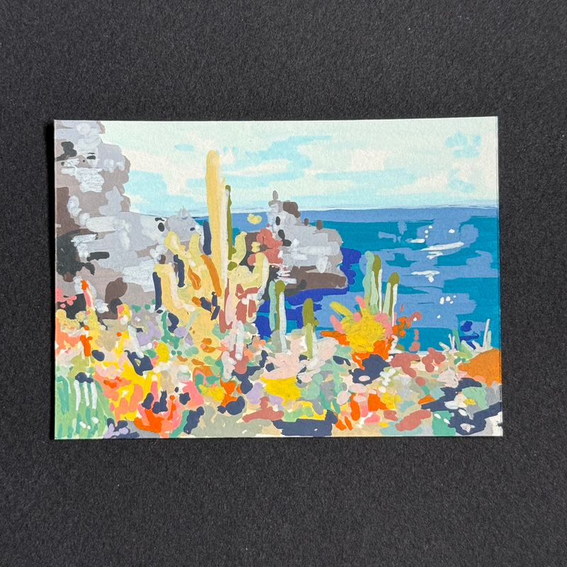 desert coast aceo art card