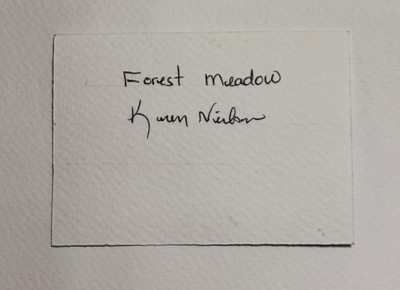 ACEO Forest meadow aceo art card thumbnail 2