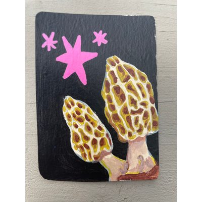Morels aceo art card thumbnail 2
