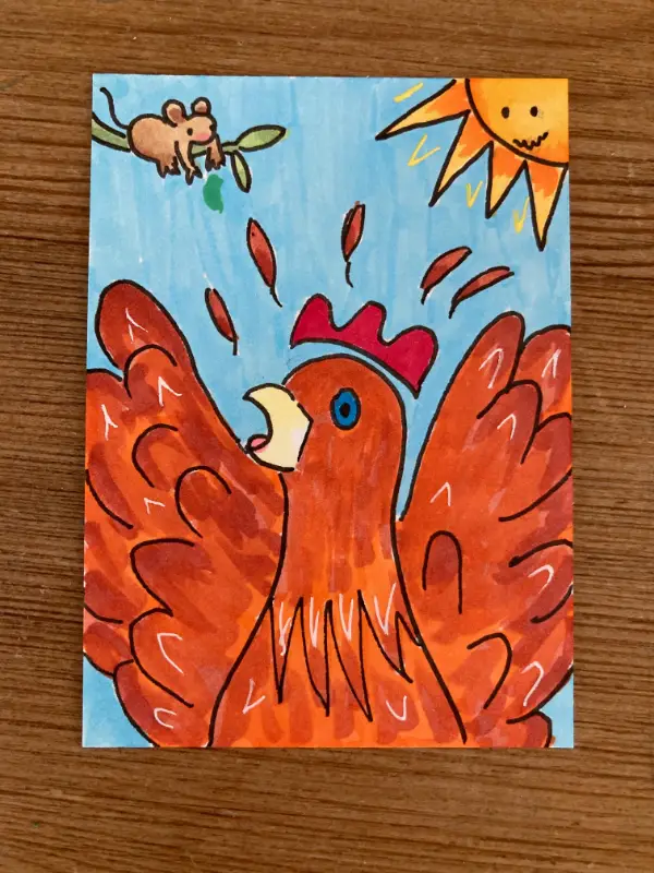 Gabi and The Mouse Situation aceo art card